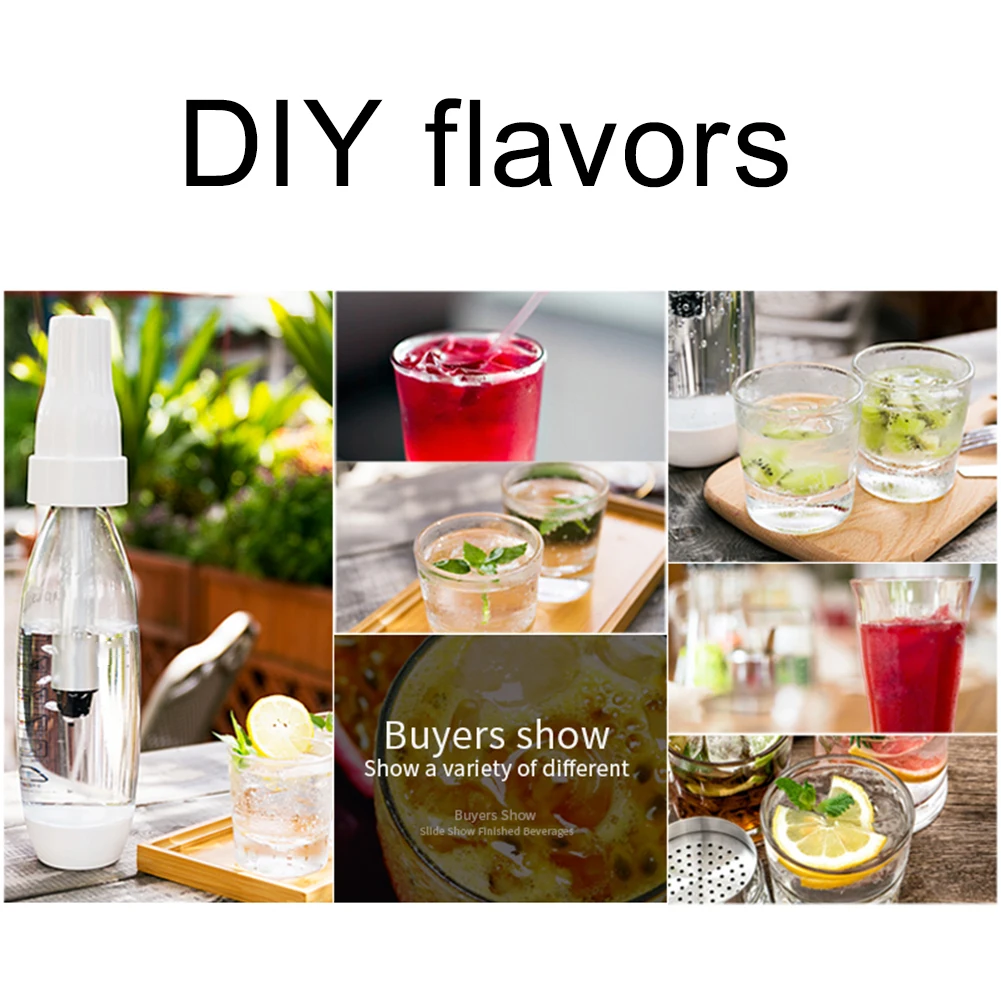 Portable Manual Bubble Water Sodas Machine Mini Carbonated Soft Drink Travel Juice Soda Sparkling Water Maker Spritzers