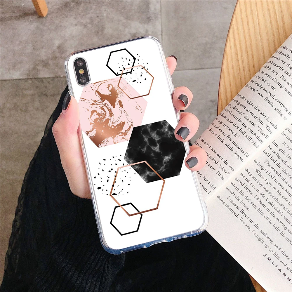 Geometric phone case For iphone Xs MAX XR X 7 8 plus 11 11Pro 11 MAX 2