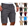 Men Elastic Drawstring Fitness Shorts Gym Training Running jogging Shorts Sport  Workout Clothing Beach Shorts Trunks Beachwear 5