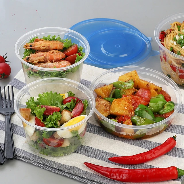 Disposable Plastic Microwavable Food Containers - 32oz Lunch Box 20pcs  Disposable - Aliexpress