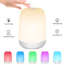 Лидер продаж светодиодный ночной Светильник прикосновения Сенсор красочные настольная лампа прикроватный светильник зарядка через usb мини настольная лампа FAS6