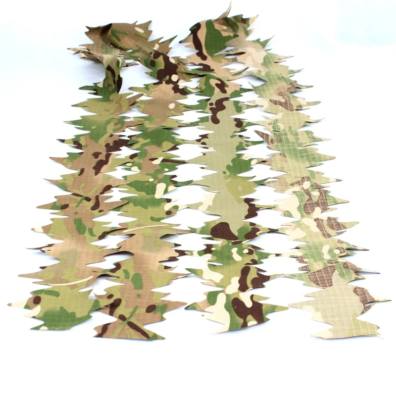 Camo Rifle Cover Strip Ghillie Strips Build Ghillie Suit Concealment Material 10pcs ghillie suit