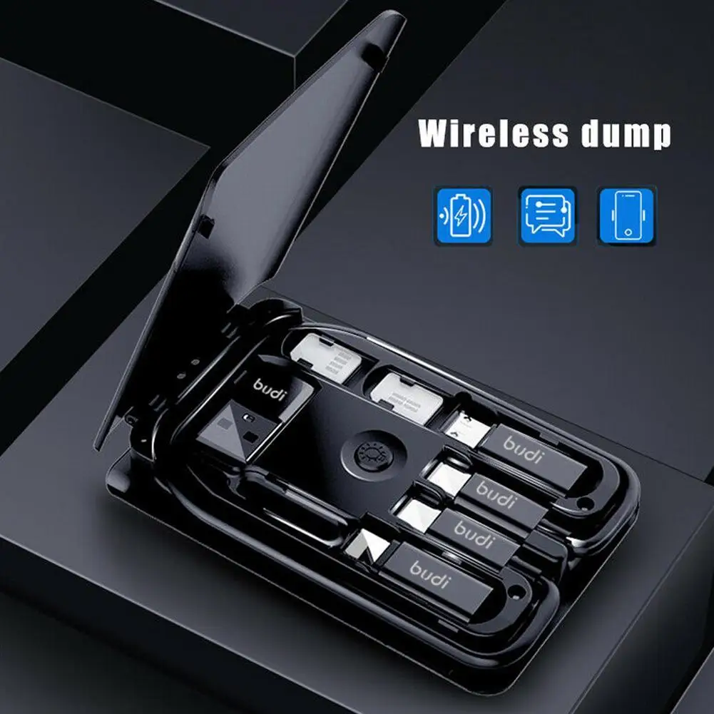 Многофункциональный универсальный смарт-адаптер для хранения карт данных USB коробка Беспроводная зарядка для iphone xiaomi huawei