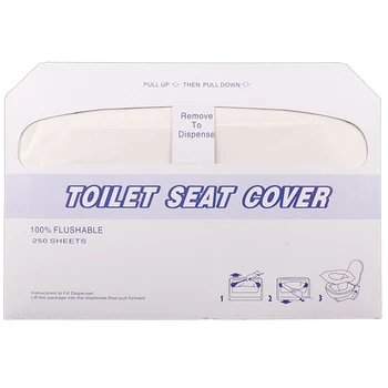 

500PCS Soluble Water Disposable Toilet Pad, Wood Pulp Toilet Seat, Disposable Toilet Paper