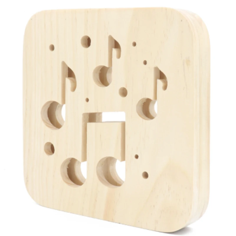 

Musical Notes Craft Atmosphere Lamp Wooden Carved Hollow Night Light USB LED Baby Children Room Desktop Decoration