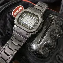 Новые камуфляжные Ремешки для наручных часов из титанового сплава и ободок для DW5600 GW-M5610 GW5000 DW5035 металлический ремешок стальной чехол с браслетом с инструментами