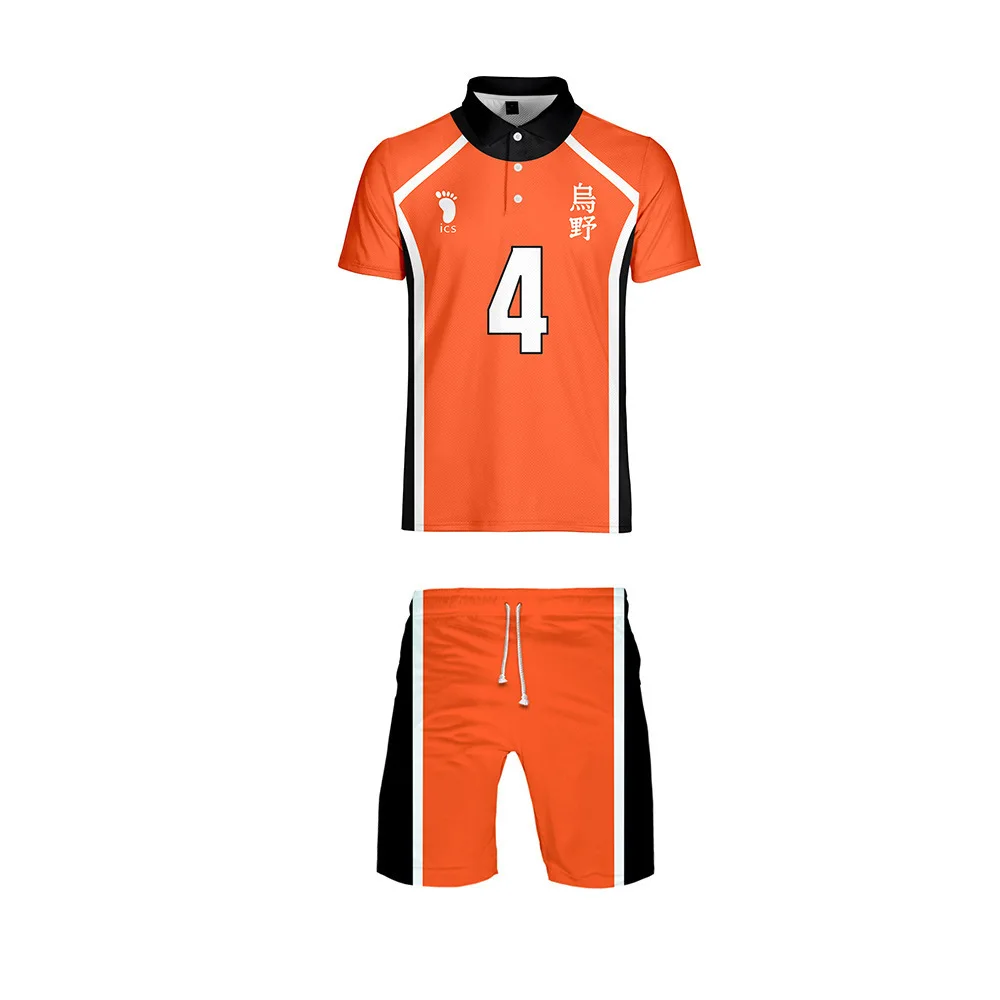 Haikyuu Cosplay Костюм Karasuno High School волейбольный клуб Hinata Shyouyou спортивная одежда
