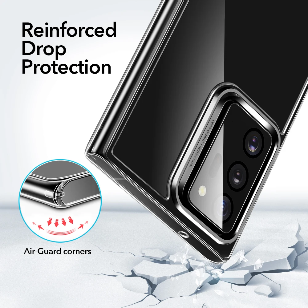 ESR Note 20 Ultra Case Tempered Glass Case for Samsung Galaxy Note 20 10 Plus S20 Ultra Clear Case For Samsung Note 9 10 Funda samsung silicone cover