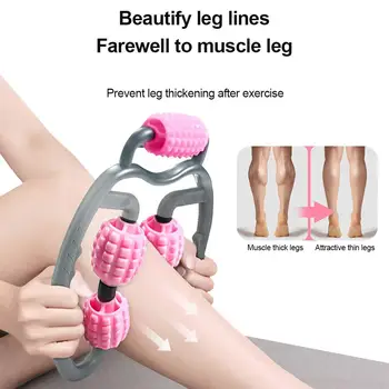 

360 Degree Massager Leg Neck Foam Shaft Muscle Relaxer Muscle Wrapped Smooth Massage Roller Fitness Equipment Home Men Woman