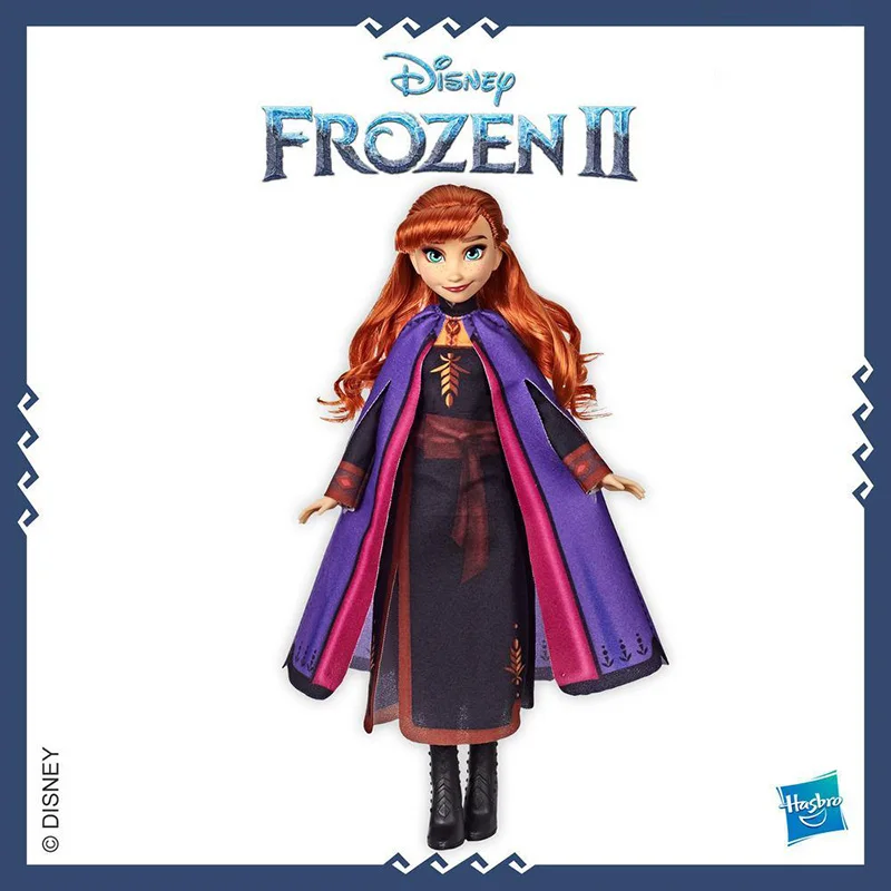 ハスブロディズニー冷凍アンナファッションロング赤髪ドレスケープドレス人形かわいい王女アニメフィギュアおもちゃ子供のためギフト Action Figures Aliexpress