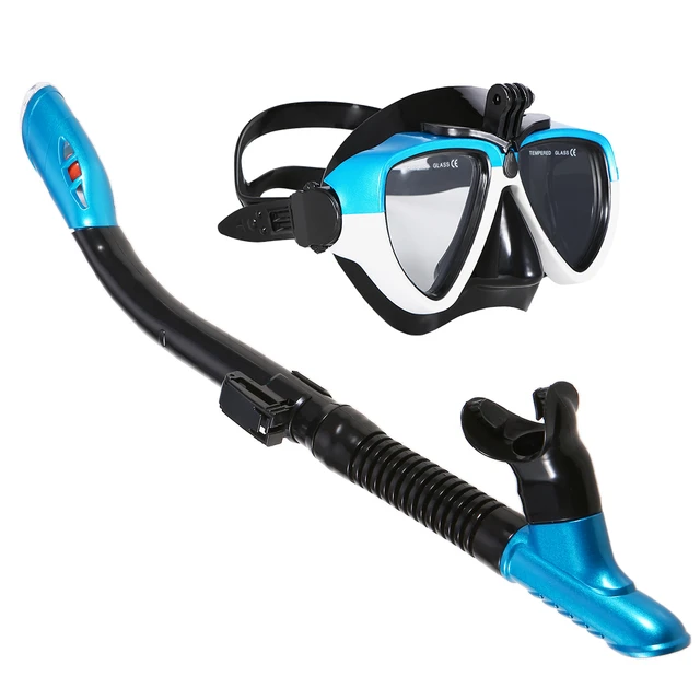 Professional Scuba Diving Mask Snorkel Anti-Fog Goggles Glasses