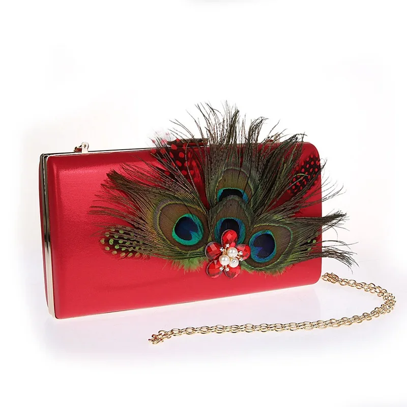 

Wedding Clutches Luxury Evening Bag Peacock Opening Pattern Evening Bag Banquet Bag Clutch
