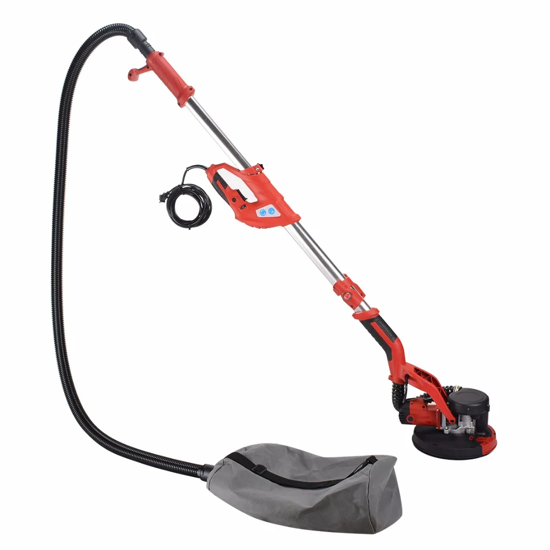 800W Adjustable Variable Speed Drywall Sander Machine with LED Light Dust-free Sand Skin Wall Tool Sandpaper Polishing Machine