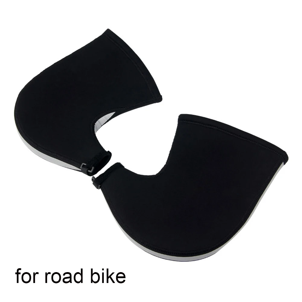 JOYMODE, зимние перчатки для велоспорта, ветрозащитные, сохраняющие тепло, для шоссейного велосипеда, руль, перчатки для велоспорта, MTB, горного велосипеда, перчатки - Цвет: Черный