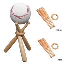 2020 Mini Baseball Bat Wood Display Stand Baseball Golf Tennis Storage Base Holder Support Sports Fans Gift
