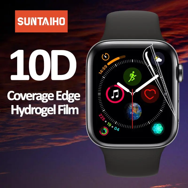 Смарт-часы Гидрогелевая Защитная пленка для Apple Watch 5 4 3 2 1 полная защитная Iwatch 40 мм