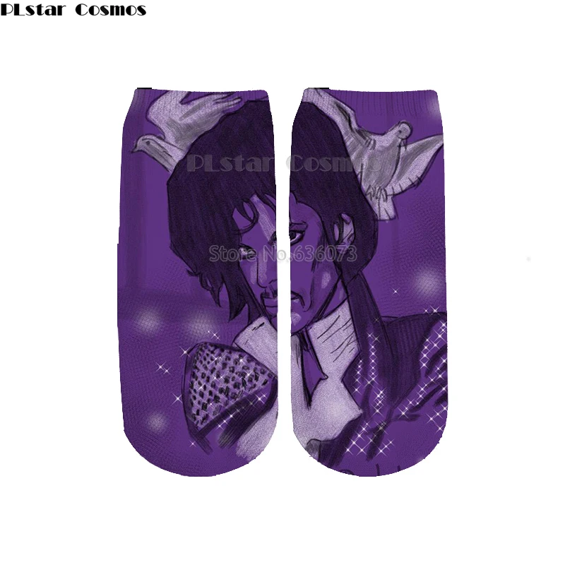 

PLstar Cosmos prince donuts skellington Cotton Socks Colorful Brand Warm Cartoon Short Ankle Halloween Socks