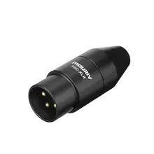 TRS to XLR adapter, Mouriv 3.5mm (TRS) Mini-Jack Female Microphone Adapter to 3-pin XLR Male Connector Compatible with Camcorder