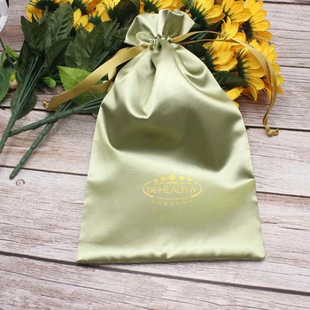 

20PCS Luxury Virgin Hair Extensions Packaging Bags Custom Print Logo Drawstring Bag Gift Box/Makeup/Shopping Gift Pocket Packing