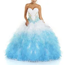 

Cheap Girls Ball Gown Floor-Length Quinceanera Crystals Appliques Jacket Sweetheart vestido 15 Birthday Party bridesmaid dresses