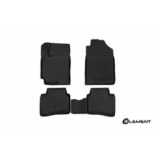 Коврики 3D в салон для KIA RIO, 06/->, Седан/Хб.(X-Line), 4 шт. ELEMENT3D2563210