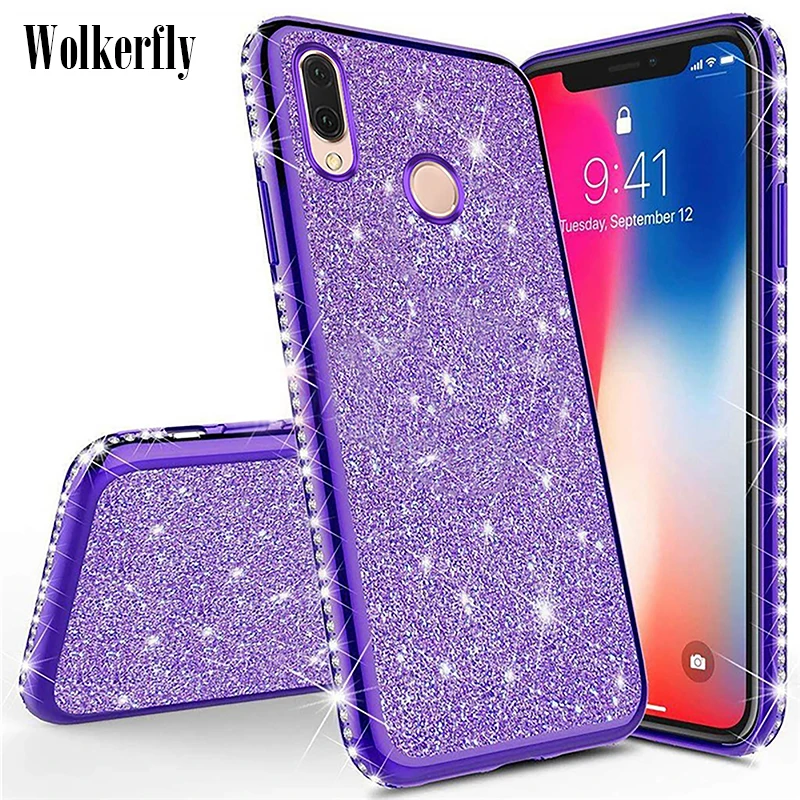 

Luxury Diamond Silicone Case For Xiaomi Redmi 7 6A 5 Plus Note 7 5 Pro Cover Cases For Xiaomi Mi 9 8 SE A2 Lite Max3 CC9 9T Pro
