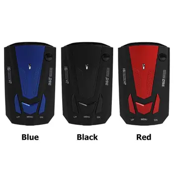 

Car Radar Detector 360 Degree Vehicle Speed Voice Alert Alarm Warning Stationary Mobile Speed Detectors LED Speed English Russia