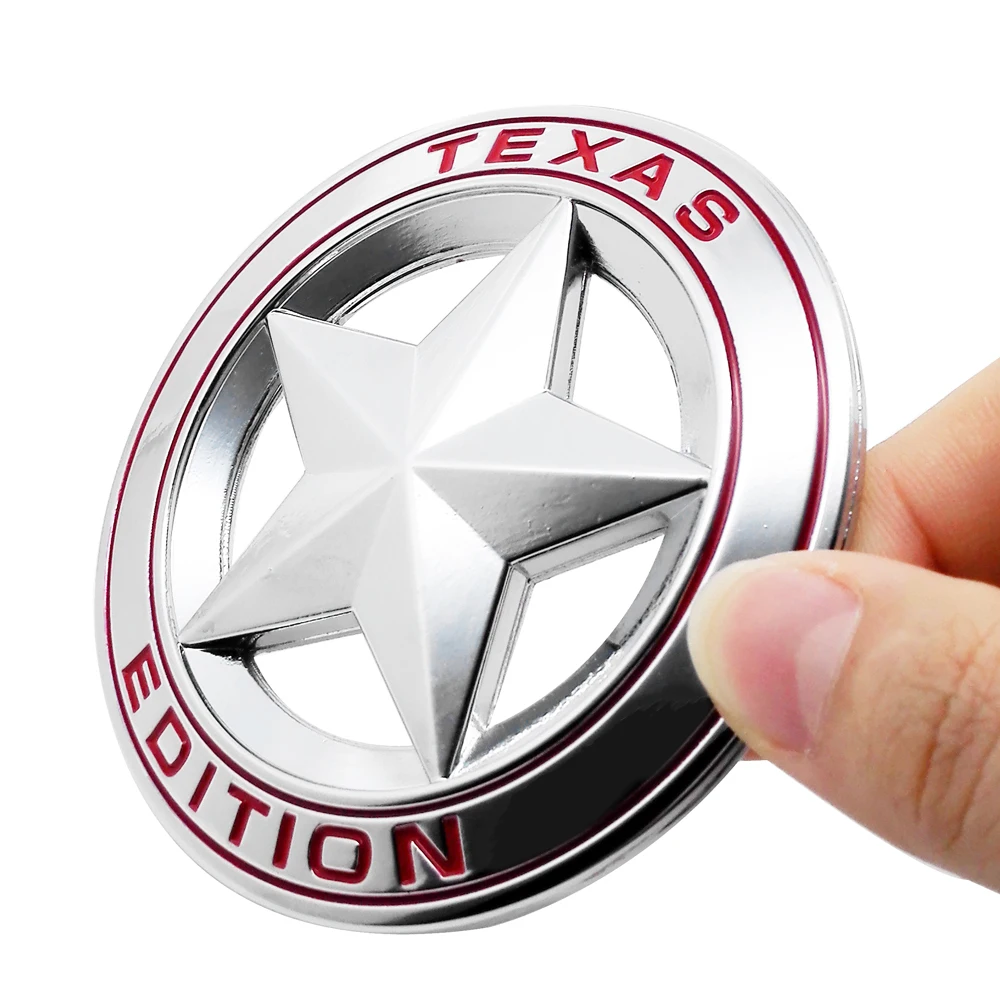 

Car Stickers for TEXAS EDITION Star Logo Metal Badge Auto Emblem Decals Accessories for JEEP Cherokee Compass Liberty Renegade