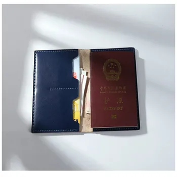 

Leather Crafts Handmade Passport Bag (Material Package) Women's Art Passport Holder Multi-function Passport Document Package