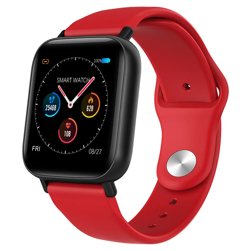 Smart Watch Red Q10 умный Браслет Водонепроницаемый Монитор сердечного ритма для мужчин и женщин смарт-браслет Будильник спортивные часы умные часы для Android IOS Телефон - Цвет: Smart Watch Red