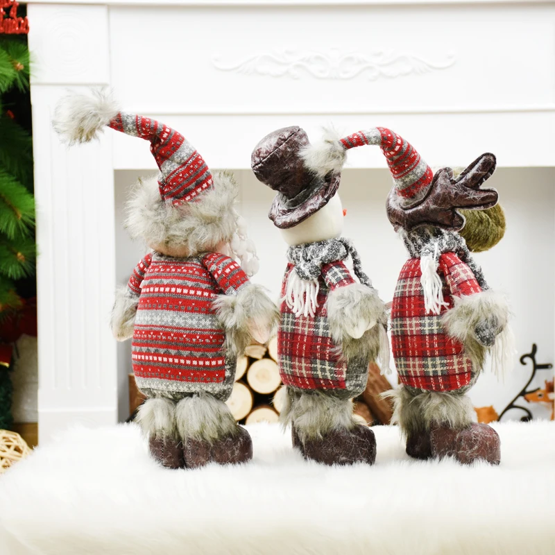 Санта Клаус снеговик лося navidad куклы стоящая Navidad Статуэтка рождественские украшения для дома год Счастливого Рождества