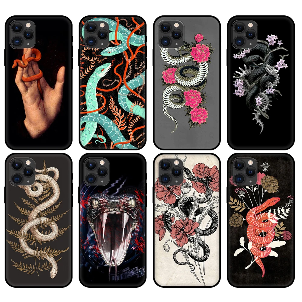 Черный чехол из ТПУ для iphone 5 5s se 6 6s 7 8 plus x 10 XR XS 11 12 13 pro MAX силиконовый мини-чехол с