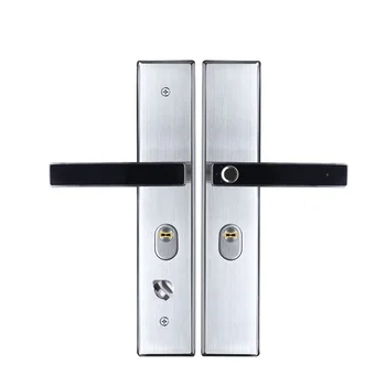 

1pair Semiconductor Apartment Electronic Smart Zinc Alloy Easy Install Universal Door Lock Home Security Fingerprint Handle