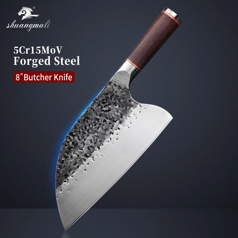 Butcher Knife Cooking-Tool Wood-Handle Chef 5cr15mov-Steel Chinese High-Carbon Cleaver