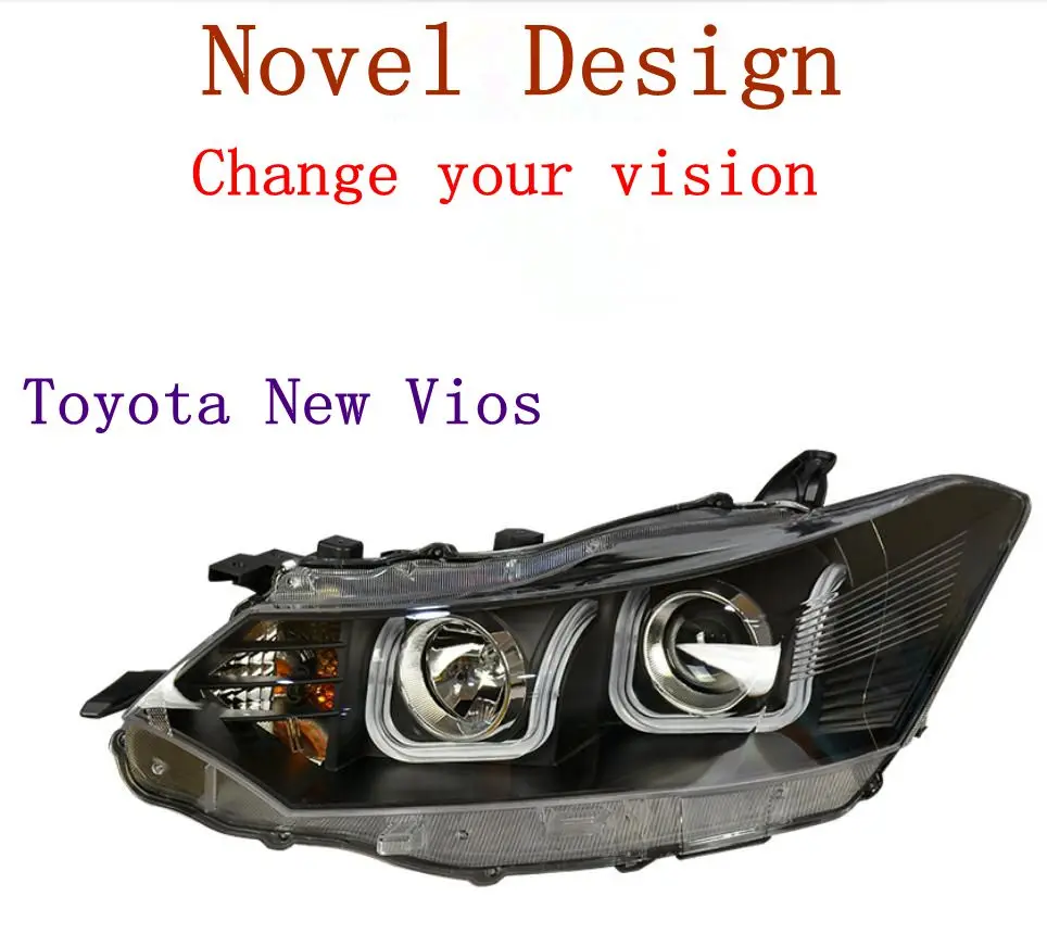 Vland завод для автомобильных фар для Vios головной лампы светодиодный фонарь с угловым глазом