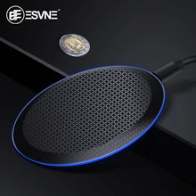 ESVNE 10 Вт Qi Беспроводное зарядное устройство для iphone 11 Pro X XS XR Xiaomi Mi Быстрое беспроводное зарядное устройство для samsung Беспроводная зарядная док-станция