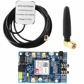 

A14-- SIM808 Module GSM GPRS GPS Development Board IPX SMA with GPS Antenna Raspberry Pi Support 2G 3G 4G SIM Card