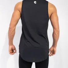 Новинка, стильный летний спортивный Повседневный жилет из чистого хлопка без рукавов для бега и фитнеса