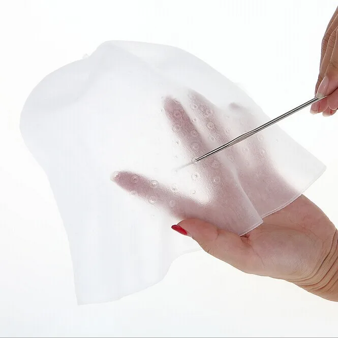 

Wan mei Silica Gel Dyeing Hat Color Dyeing Cap Streaked Hair Resistance Care Solution Hair Art Dyeing Hat Hair Dressing with Nee