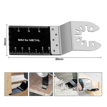 

Multifunction Bi-metal Precision Saw Oscillating Blade Multitool Saw Blade for Restorer Power Cutting Tools 86*34mm