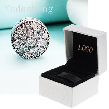 

Flashing Snowflakes Charm Bead（with jewelry box）High Quality 1: 1 Factory Wholesale Diy women's Bracelet