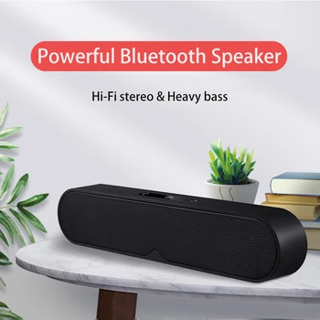 

New Portable Bluetooth Speaker Wireless Bass Column Touch Screen Speaker Bluetooth Subwoofer Hi-Fi Stereo Loudspeaker AUX TF USB