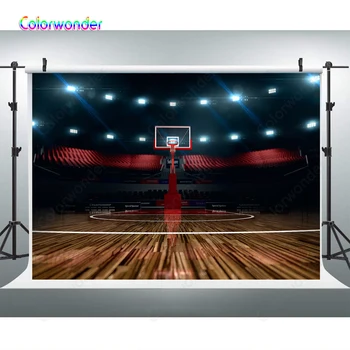 

Happy Birthday Basketball Backdrops for Photography Play Court Backgrounds for Graduation Pictures Baby Shower Photo Props