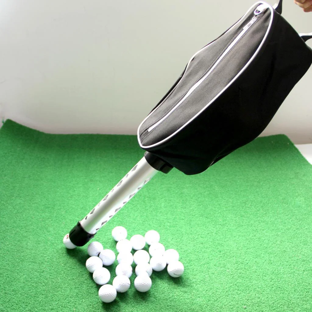 Folding Golf Bag Shag Golf Ball Bags Telescopic Retrieval Pouch Pickup