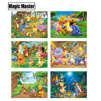 

Full Square Diamond Painting Mosaic Winnie the Pooh Decor Diamond Rhinestone Embroidery Cross Stitch