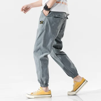 

Black Fashion Cargo Pants Men's Hip Hop Harem Pants Joggers Men 2020 Streetwear Spring Collage Male Pants Oversize