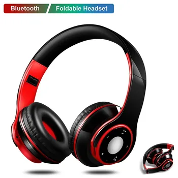 

#H20 New Portable Wireless Headphones Bluetooth Stereo Foldable Headset TF card FM radio wired play Earphones with Mic for Music