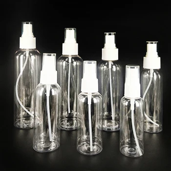 

50pcs Empty Spray Bottle Refillable Bottles 10ml/30ml/50ml/60ml/100ml Travel Bottle Small Transparent Plastic