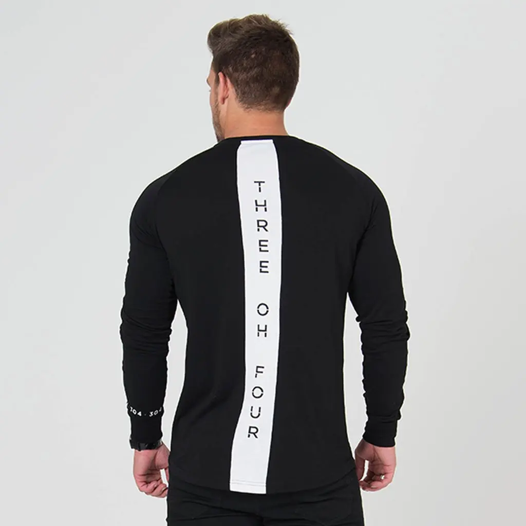 Muscle Kid Brother fitness осенне-зимняя мужская новая стильная модная одежда для фитнеса с длинным рукавом, мужская спортивная одежда для бега и тренировок
