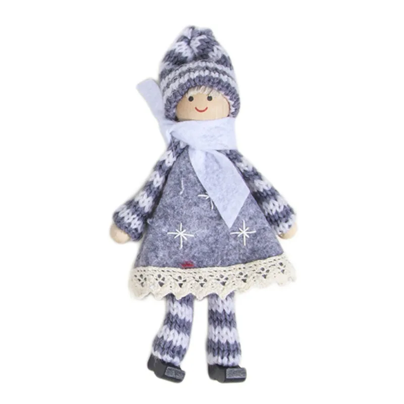 E Рождественская подвеска, висячая кукла с длинными ножками, украшения для рождественской елки, праздничные украшения ZA - Цвет: E